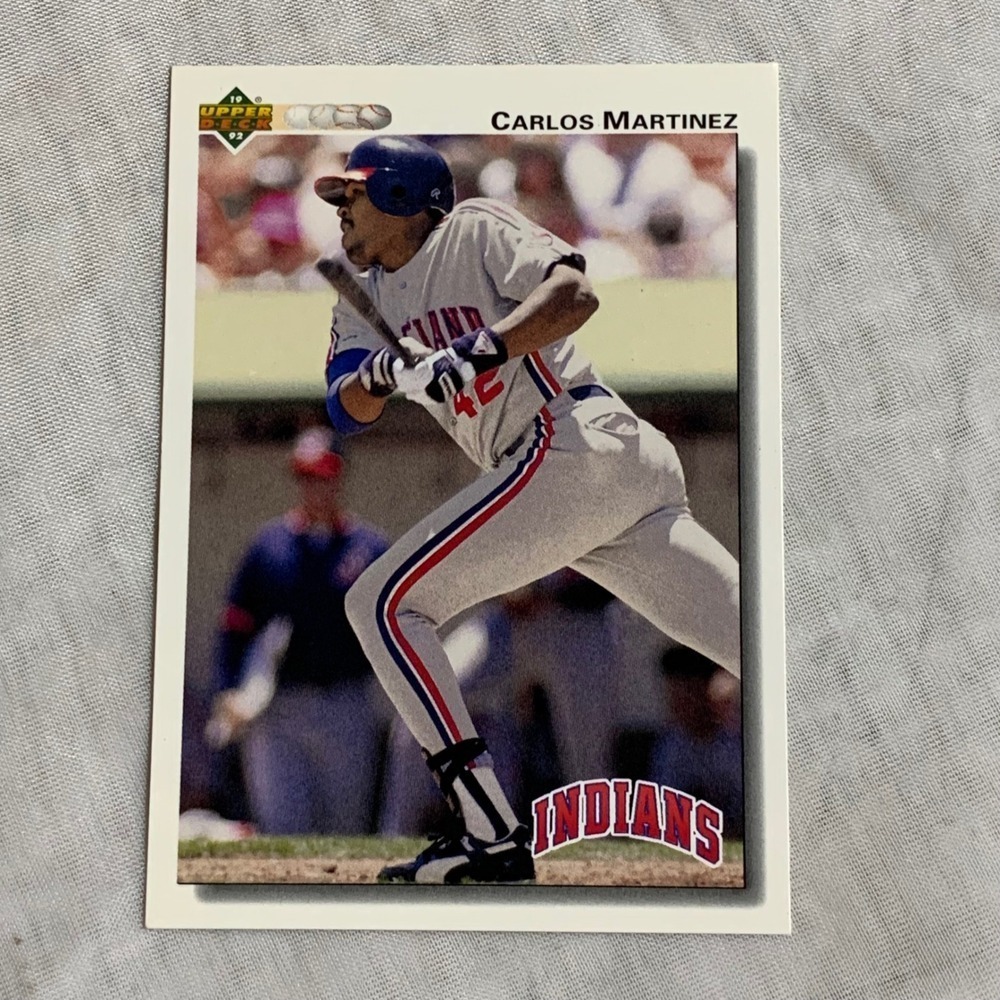 1992 Upper Deck Carlos Martinez Cleveland Indians Baseball Card 598 MLB